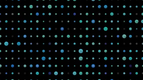Abstract Blue Polka Dot Pattern Motion Background Stock Footage 330920129