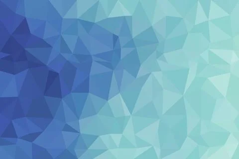 Abstract blue polygon background with geometric shapes Stock Illustration