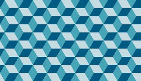 Abstract blue polygon background, seamless geometric digital mosaic pattern Illustrazione stock