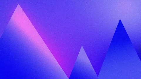 Abstract blue polygon mountain shapes with purple light, futuristic low poly se Stock Footage 340875123