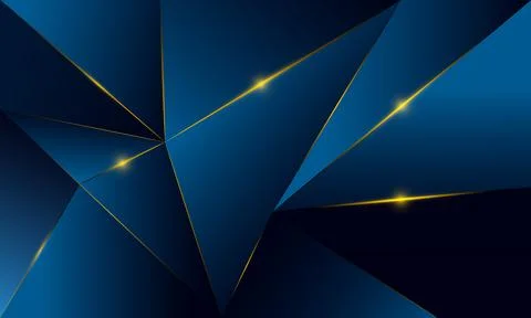 Abstract blue polygon triangles shape pattern background. 스톡 일러스트