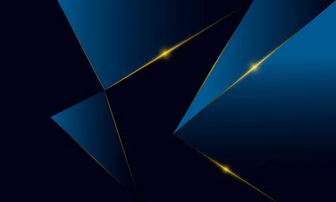 Abstract blue polygon triangles shape pattern background. Stock Illustration