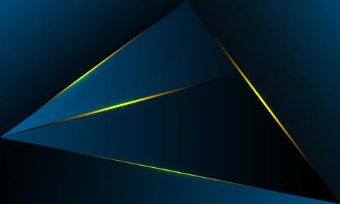 Abstract blue polygon triangles shape pattern background Stock Illustration