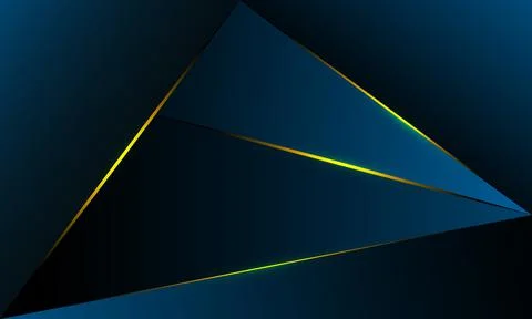 Abstract blue polygon triangles shape pattern background Stock Illustration