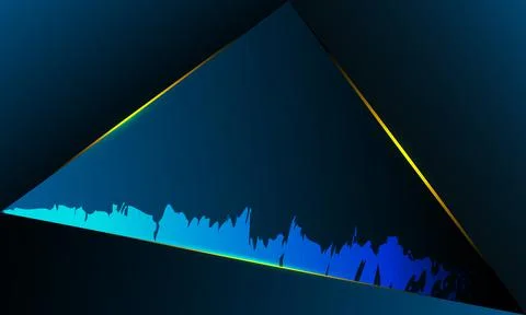 Abstract blue polygon triangles shape pattern background Illustrazione stock