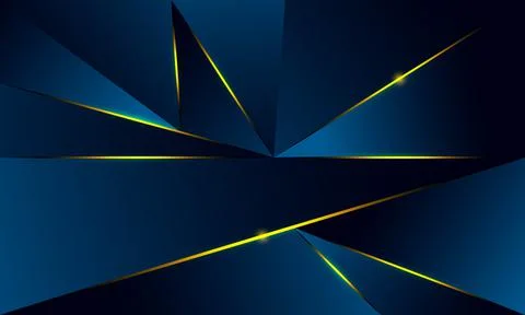 Abstract blue polygon triangles shape pattern background Illustrazione stock