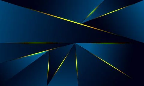 Abstract blue polygon triangles shape pattern background Illustrazione stock