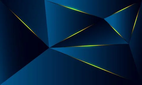 Abstract blue polygon triangles shape pattern background Stock Illustration