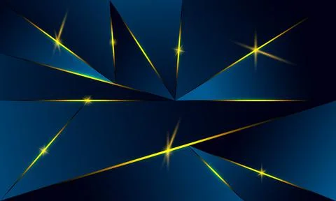 Abstract blue polygon triangles shape pattern background Stock Illustration