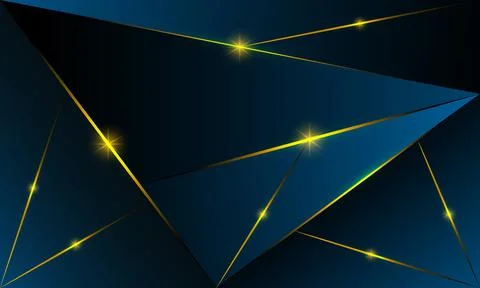 Abstract blue polygon triangles shape pattern background Illustrazione stock