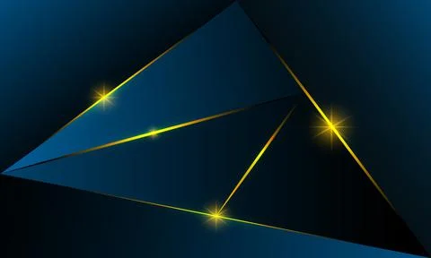 Abstract blue polygon triangles shape pattern background Illustrazione stock