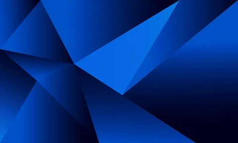 Abstract blue polygon triangles shape pattern background Stock Illustration