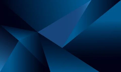 Abstract blue polygon triangles shape pattern background Illustrazione stock