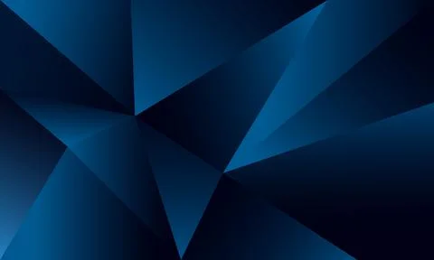 Abstract blue polygon triangles shape pattern background Stock Illustration
