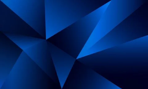 Abstract blue polygon triangles shape pattern background Stock Illustration