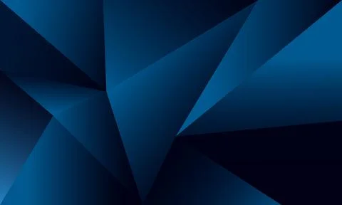 Abstract blue polygon triangles shape pattern background Stock Illustration