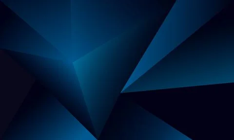 Abstract blue polygon triangles shape pattern background Stock Illustration