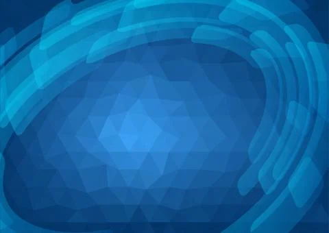 Abstract blue polygonal background Stock Illustration