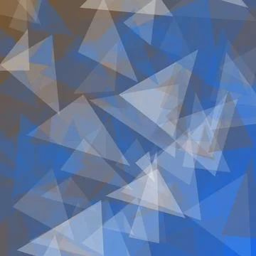 Abstract Blue Polygonal Background with Overlapping Geometric Triangle Shap.. Stock-Illustration