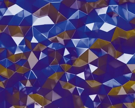 Abstract blue polygonal geometric triangle background Stock Illustration