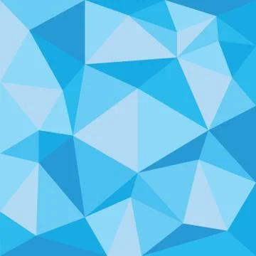 Abstract blue polygonal pattern on the wall Stock Illustration