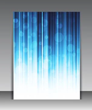 Abstract blue poster Stock Illustration