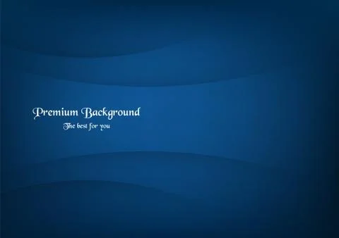 Abstract blue premium background with copy space. Stock Illustration