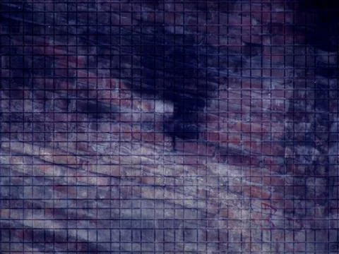 Abstract Blue Purple Grid Texture Background With Moody Grunge Mosaic and A.. Stock Illustration