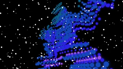 Abstract Blue Purple Light Particles. Stock Footage 330281724