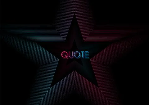 Abstract blue purple linear star shape on the black background 스톡 일러스트