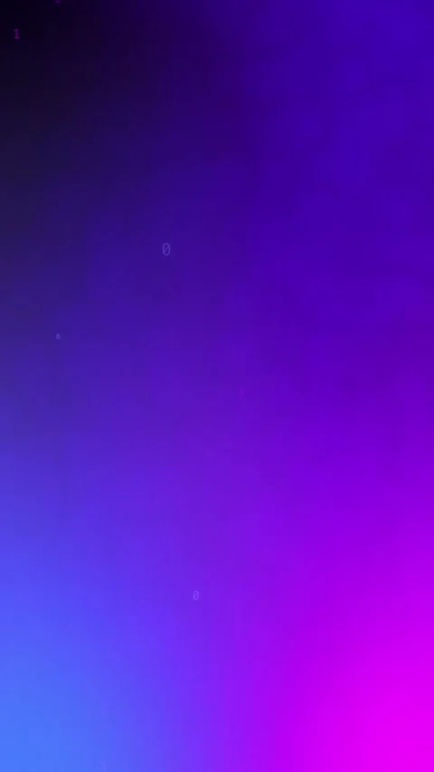 Abstract blue purple magenta gradient background with subtle binary digits Video stock 341856719