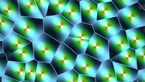 Abstract Blue Purple Polygon Lights Seamless Loop Stock Footage 340523041