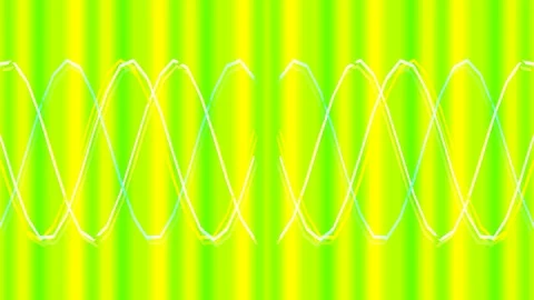 Abstract blue purple sine wave pattern for technology signal background Stock Footage 336772928