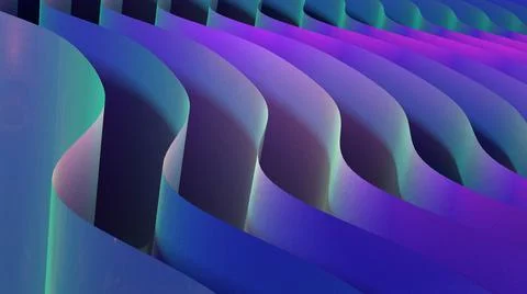 Abstract Blue Purple wave pattern Stock Illustration