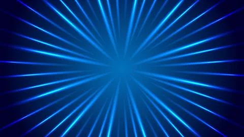 Abstract Blue Radial Light Burst Background 스톡 일러스트