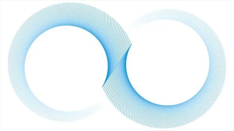 Abstract blue radial line infinity geometric tech motion background Stock Footage 342509425