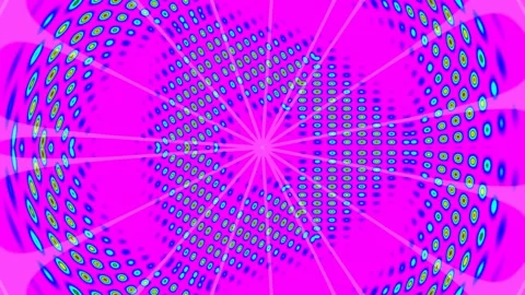 Abstract Blue Radial Pattern with Dollar Sign Symbol Stock Footage 332500405