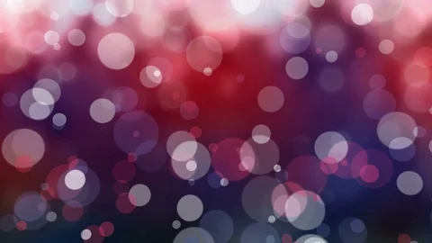 Abstract blue, red and white defocused blur bokeh light background Stock Footage 78774434