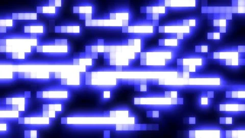 Abstract blue retro pixel hipster digital background made of moving energy .. Stock Illustration