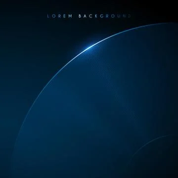 Abstract blue round lines background Stock Illustration