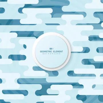Abstract blue rounded line pattern artwork of sky decoration background. Stock-Illustration