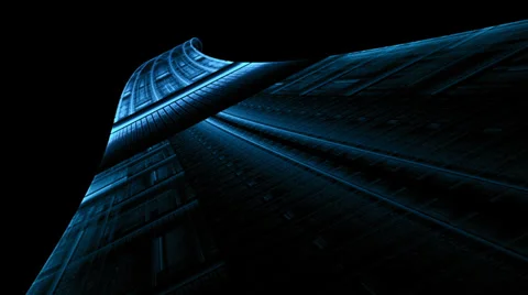 Abstract Blue Runway Stretching Video stock 37147987