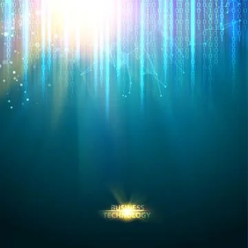 Abstract blue science design. Stock Illustration