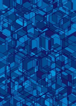 Abstract blue seamless background Stock Illustration