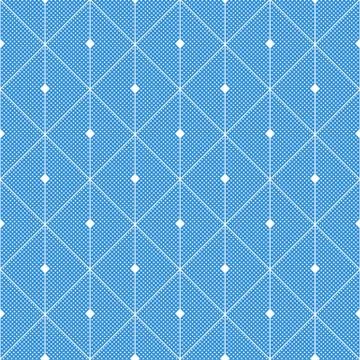 Abstract blue seamless pattern from rectangles. Vector geometric design, modern Stockillustratie