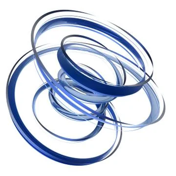 Abstract blue shape Stock Illustration