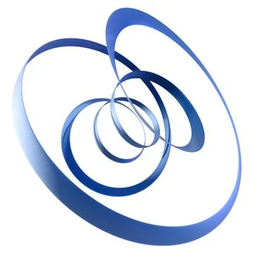 Abstract blue shape Stock Illustration