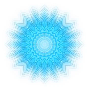 Abstract blue shape on white White background with abstract blue radial sh... Stock Photos