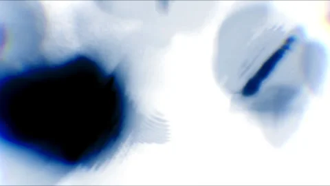 Abstract Blue Shapes and Shadows in a Surreal Artistic Composition Stock Footage 341372400