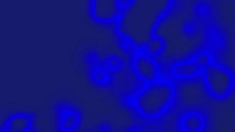 Abstract blue shapes float gently against deep navy background Video stock 330738841